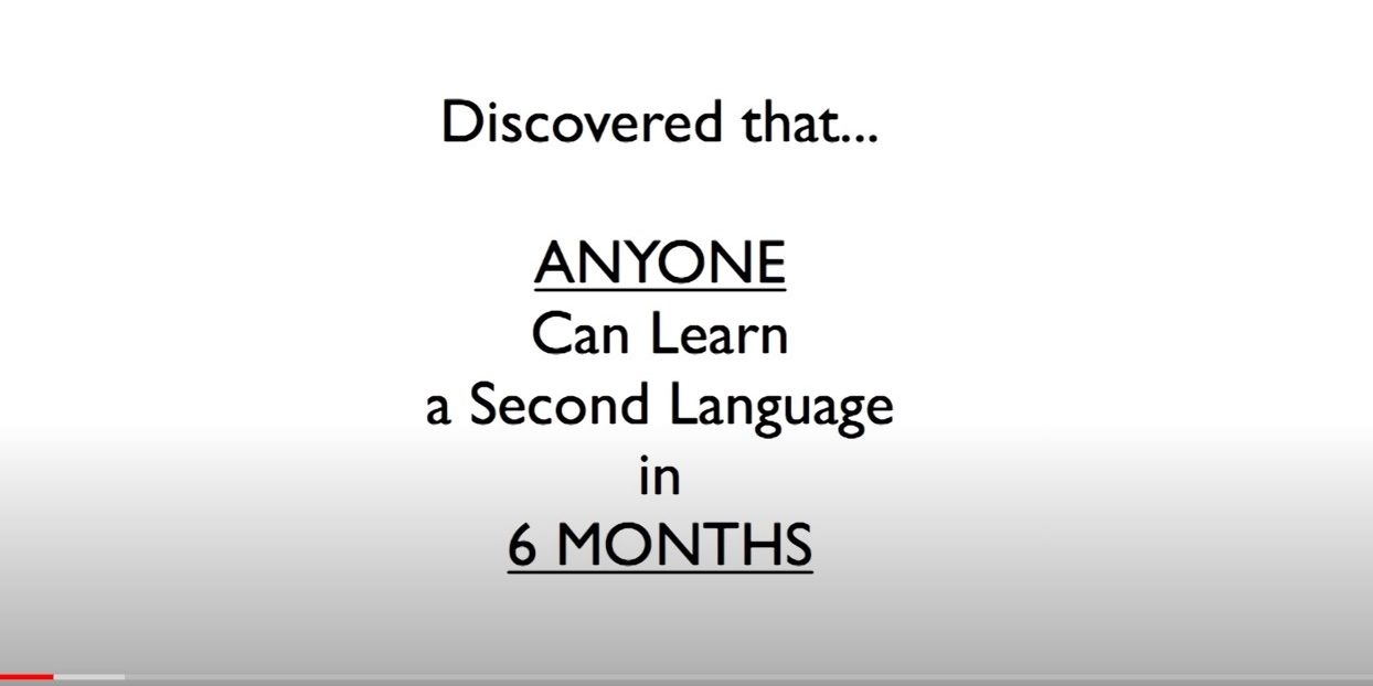 Learn a new language in six month
