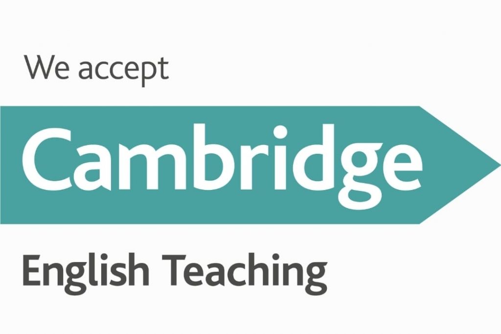 We accept Cambridge English Teaching